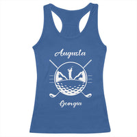 Augusta Georgia Golfing Lover Racerback Tank Top Southern Sports Traditions Retro Varsity Golf Fan