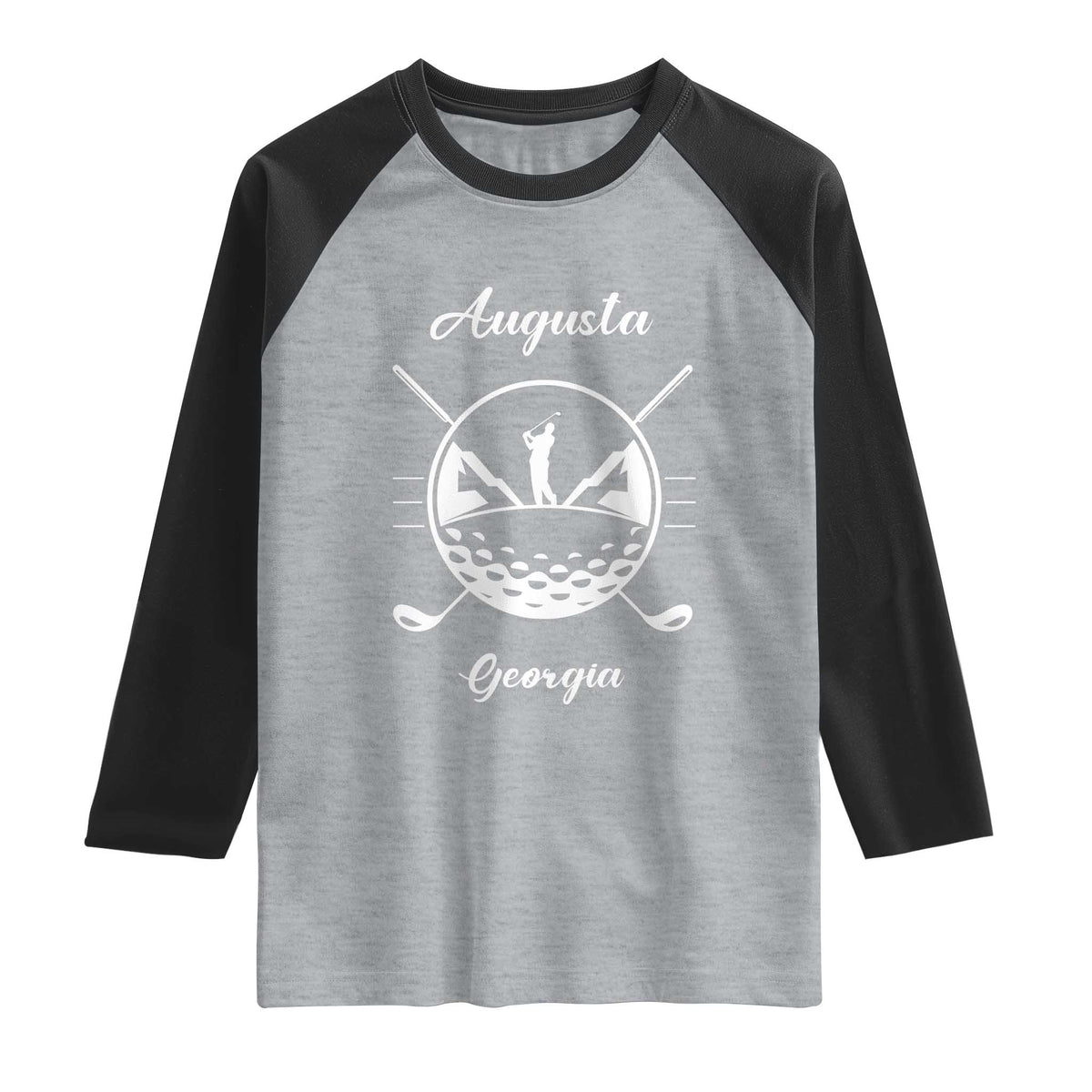 Augusta Georgia Golfing Lover Raglan Shirt Southern Sports Traditions Retro Varsity Golf Fan