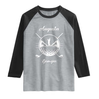 Augusta Georgia Golfing Lover Raglan Shirt Southern Sports Traditions Retro Varsity Golf Fan