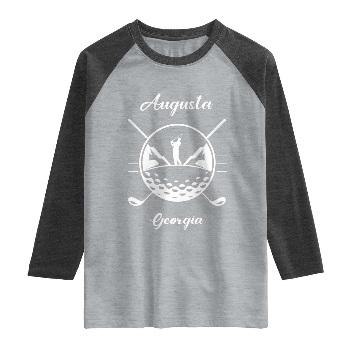 Augusta Georgia Golfing Lover Raglan Shirt Southern Sports Traditions Retro Varsity Golf Fan