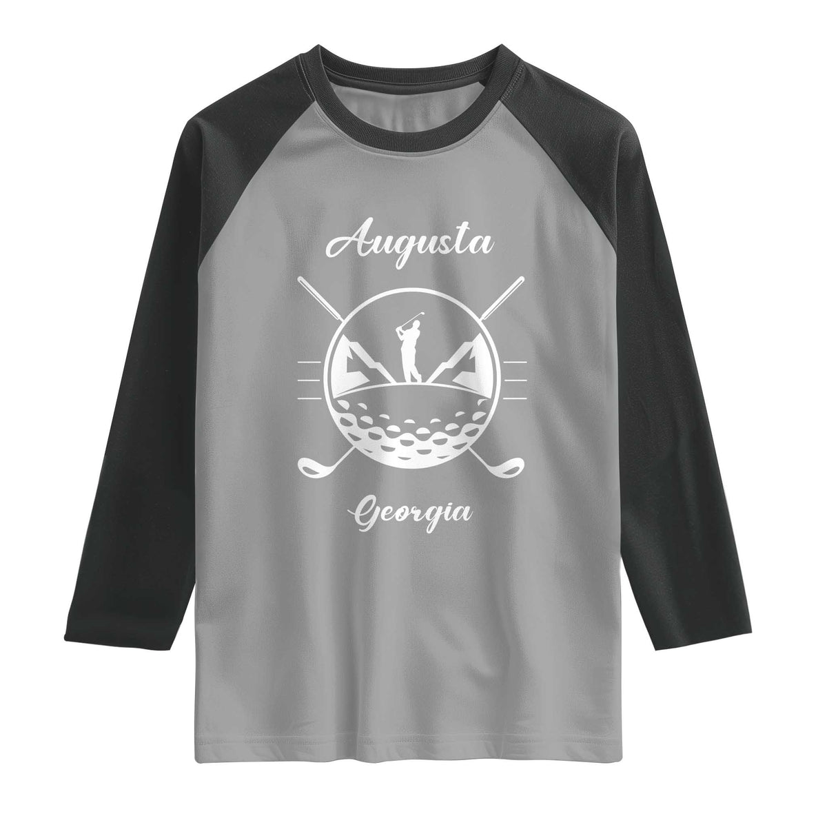 Augusta Georgia Golfing Lover Raglan Shirt Southern Sports Traditions Retro Varsity Golf Fan