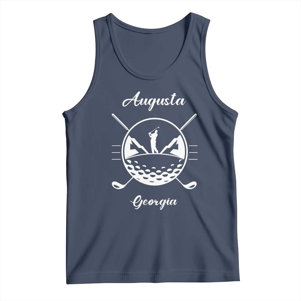 Augusta Georgia Golfing Lover Tank Top Southern Sports Traditions Retro Varsity Golf Fan