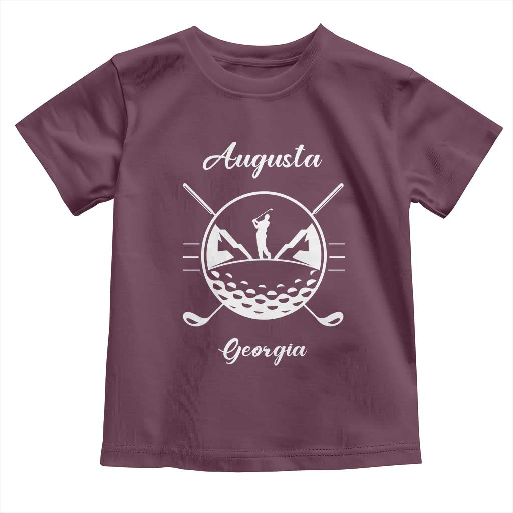 Augusta Georgia Golfing Lover Toddler T Shirt Southern Sports Traditions Retro Varsity Golf Fan