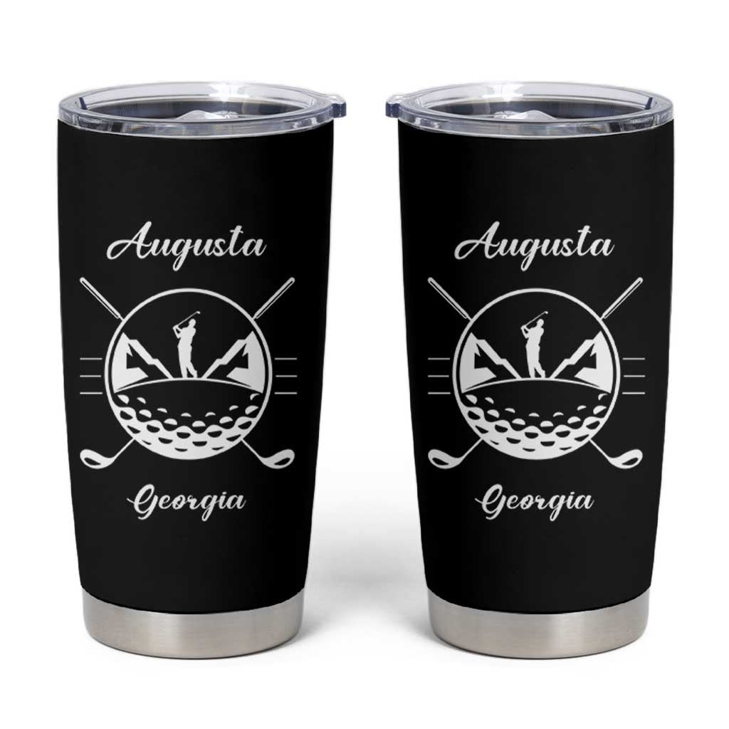 Augusta Georgia Golfing Lover Tumbler Cup Southern Sports Traditions Retro Varsity Golf Fan