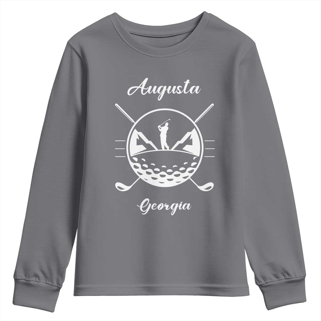 Augusta Georgia Golfing Lover Youth Sweatshirt Southern Sports Traditions Retro Varsity Golf Fan