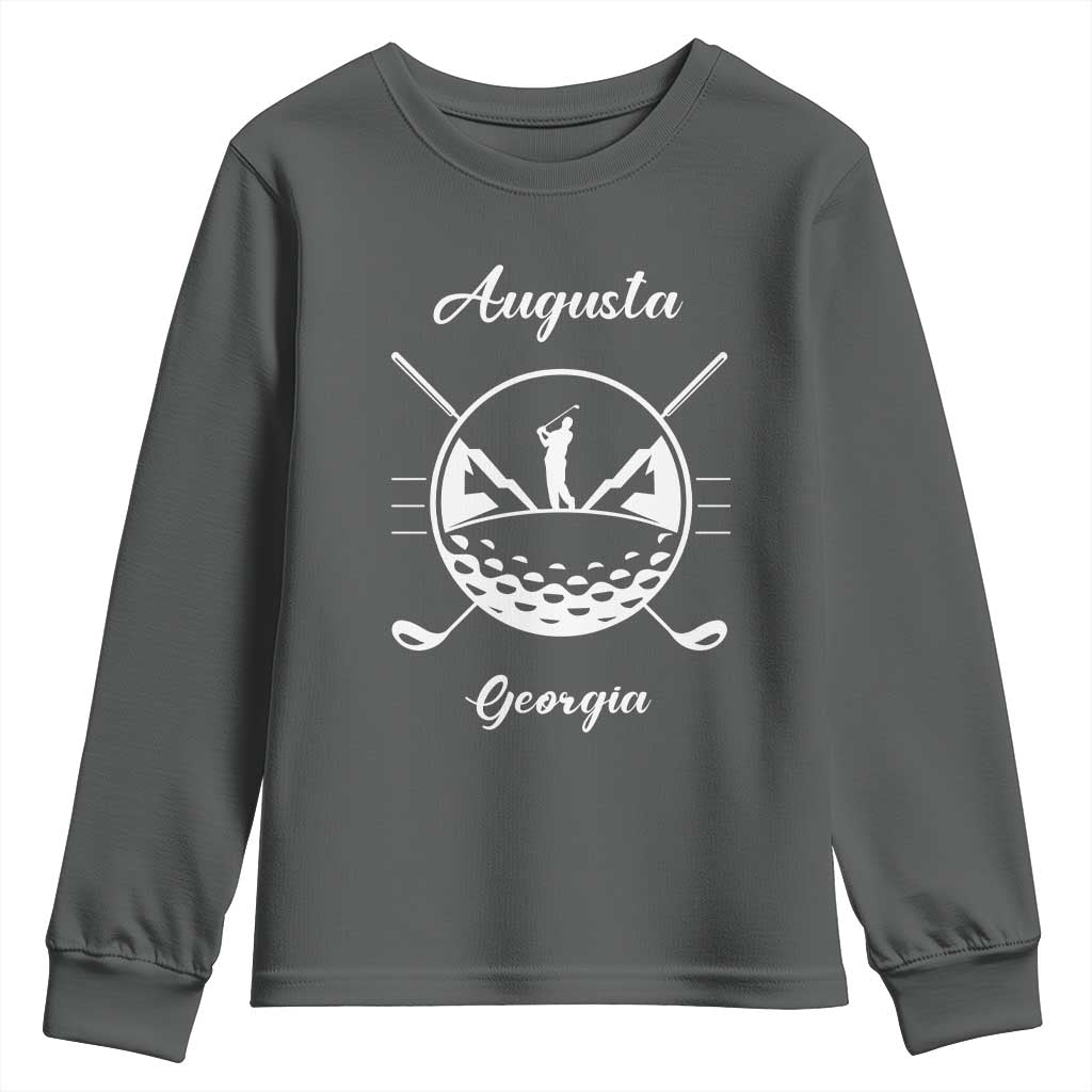 Augusta Georgia Golfing Lover Youth Sweatshirt Southern Sports Traditions Retro Varsity Golf Fan