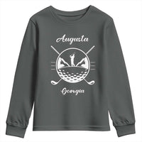 Augusta Georgia Golfing Lover Youth Sweatshirt Southern Sports Traditions Retro Varsity Golf Fan