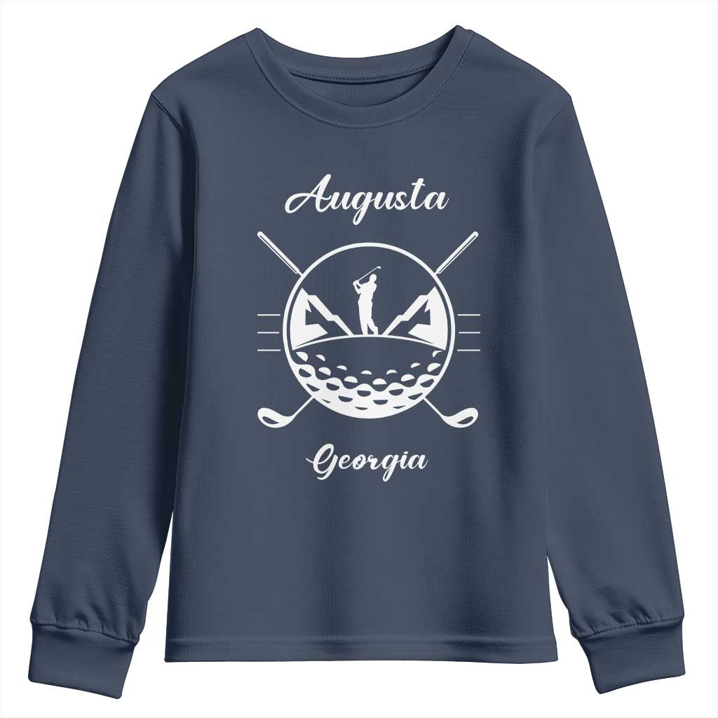 Augusta Georgia Golfing Lover Youth Sweatshirt Southern Sports Traditions Retro Varsity Golf Fan