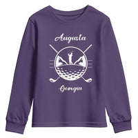 Augusta Georgia Golfing Lover Youth Sweatshirt Southern Sports Traditions Retro Varsity Golf Fan