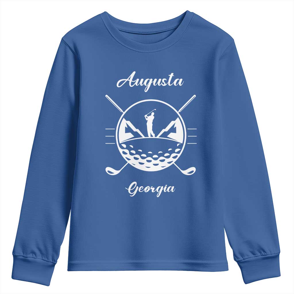 Augusta Georgia Golfing Lover Youth Sweatshirt Southern Sports Traditions Retro Varsity Golf Fan