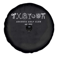 Augusta Golf Club Est 1934 Preppy Coquette Bows Spare Tire Cover Southern Golfing Girl Aesthetic Lifestyle