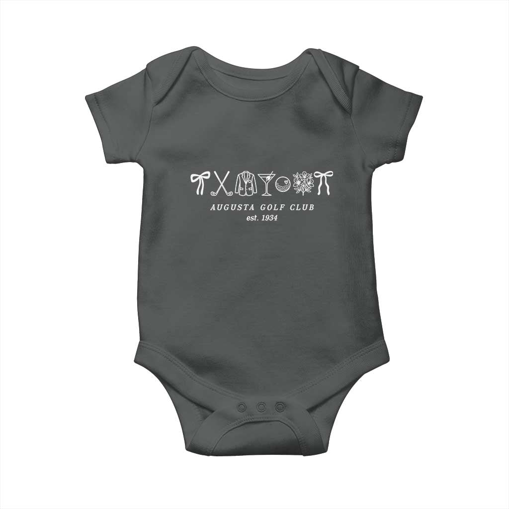 Augusta Golf Club Est 1934 Preppy Coquette Bows Baby Onesie Southern Golfing Girl Aesthetic Lifestyle