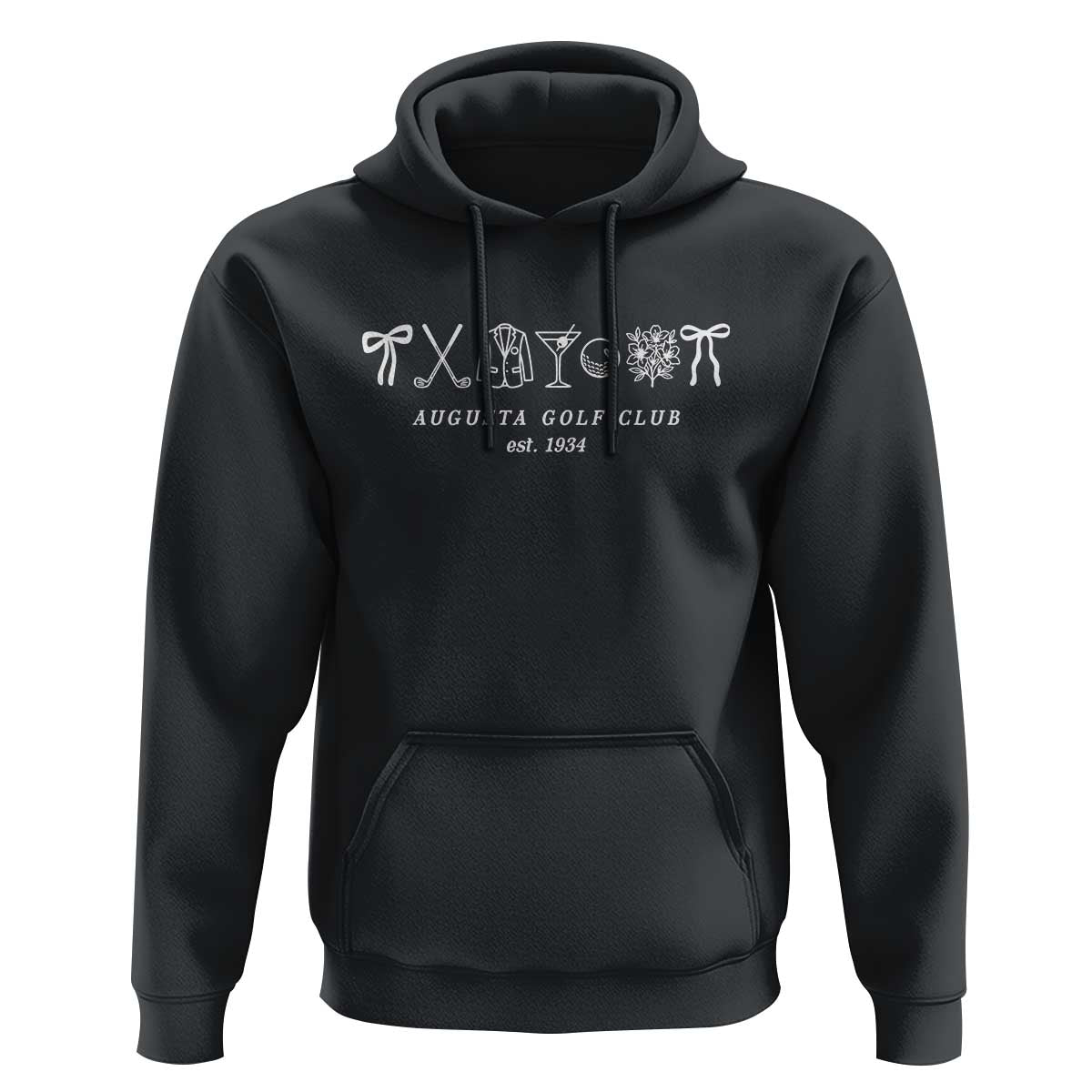 Augusta Golf Club Est 1934 Preppy Coquette Bows Hoodie Southern Golfing Girl Aesthetic Lifestyle