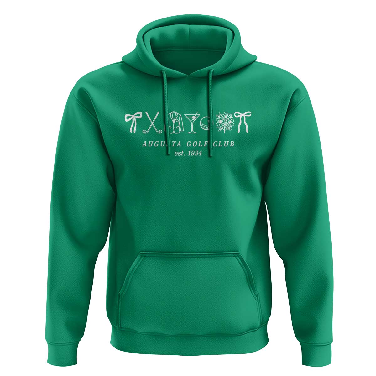 Augusta Golf Club Est 1934 Preppy Coquette Bows Hoodie Southern Golfing Girl Aesthetic Lifestyle