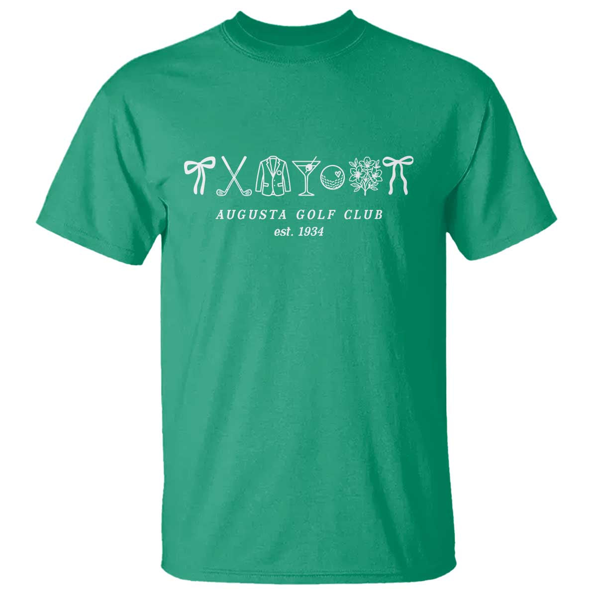 Augusta Golf Club Est 1934 Preppy Coquette Bows T Shirt Southern Golfing Girl Aesthetic Lifestyle