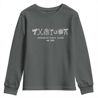 Augusta Golf Club Est 1934 Preppy Coquette Bows Youth Sweatshirt Southern Golfing Girl Aesthetic Lifestyle