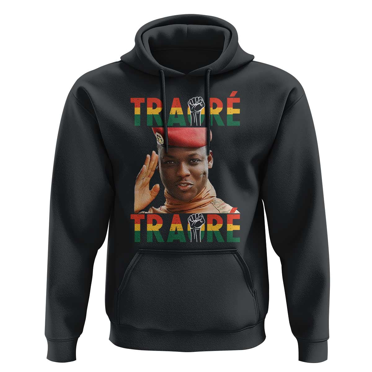 Traoré 2025 Hoodie African President Burkina Faso