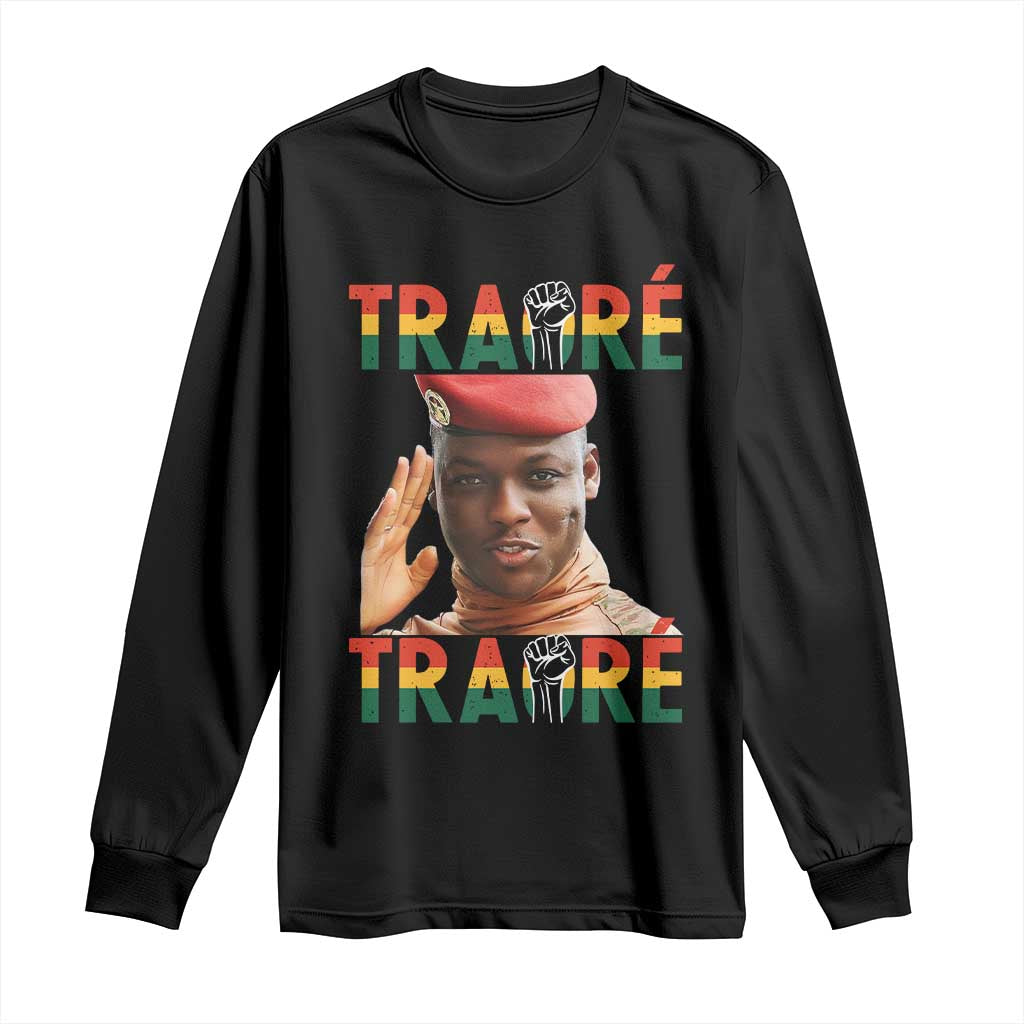 Traoré 2025 Long Sleeve Shirt African President Burkina Faso