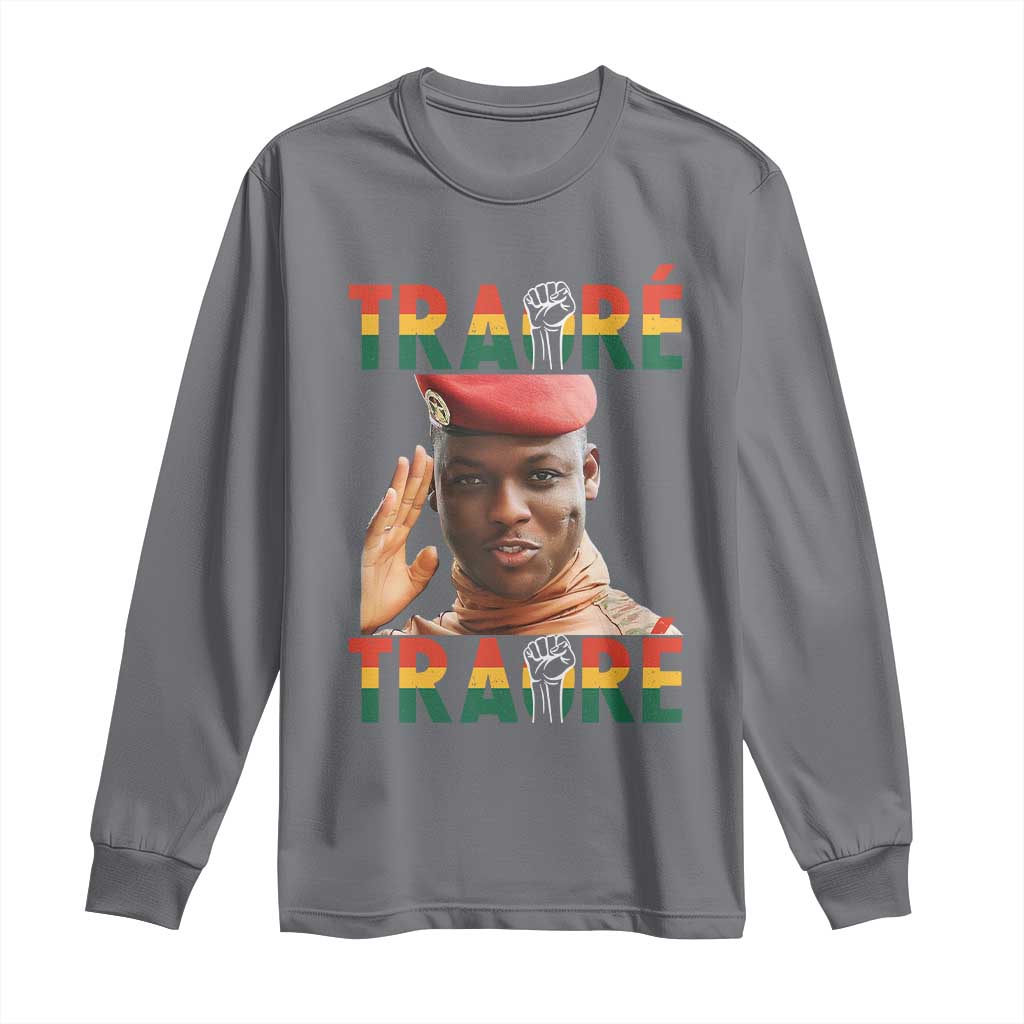 Traoré 2025 Long Sleeve Shirt African President Burkina Faso
