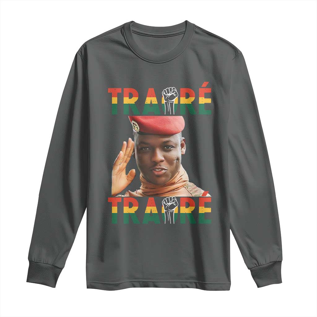 Traoré 2025 Long Sleeve Shirt African President Burkina Faso
