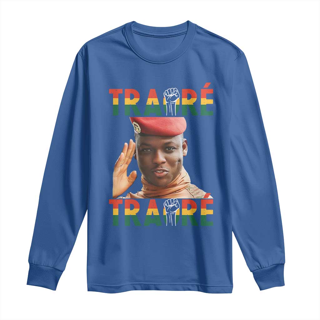 Traoré 2025 Long Sleeve Shirt African President Burkina Faso