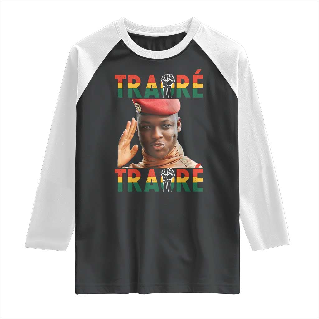 Traoré 2025 Raglan Shirt African President Burkina Faso