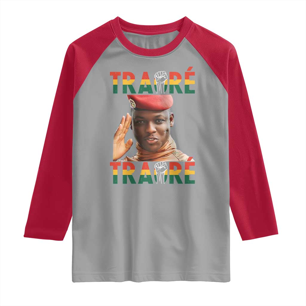 Traoré 2025 Raglan Shirt African President Burkina Faso