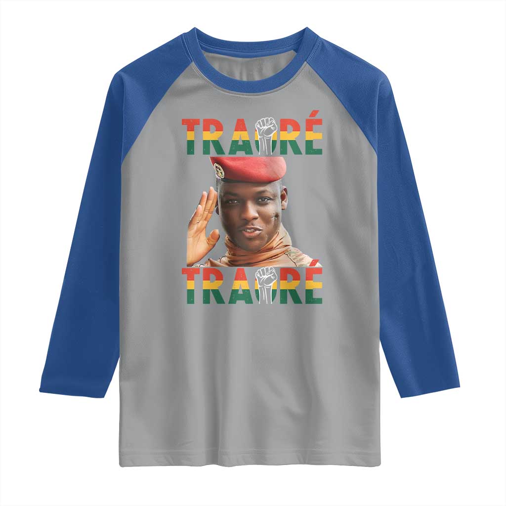 Traoré 2025 Raglan Shirt African President Burkina Faso