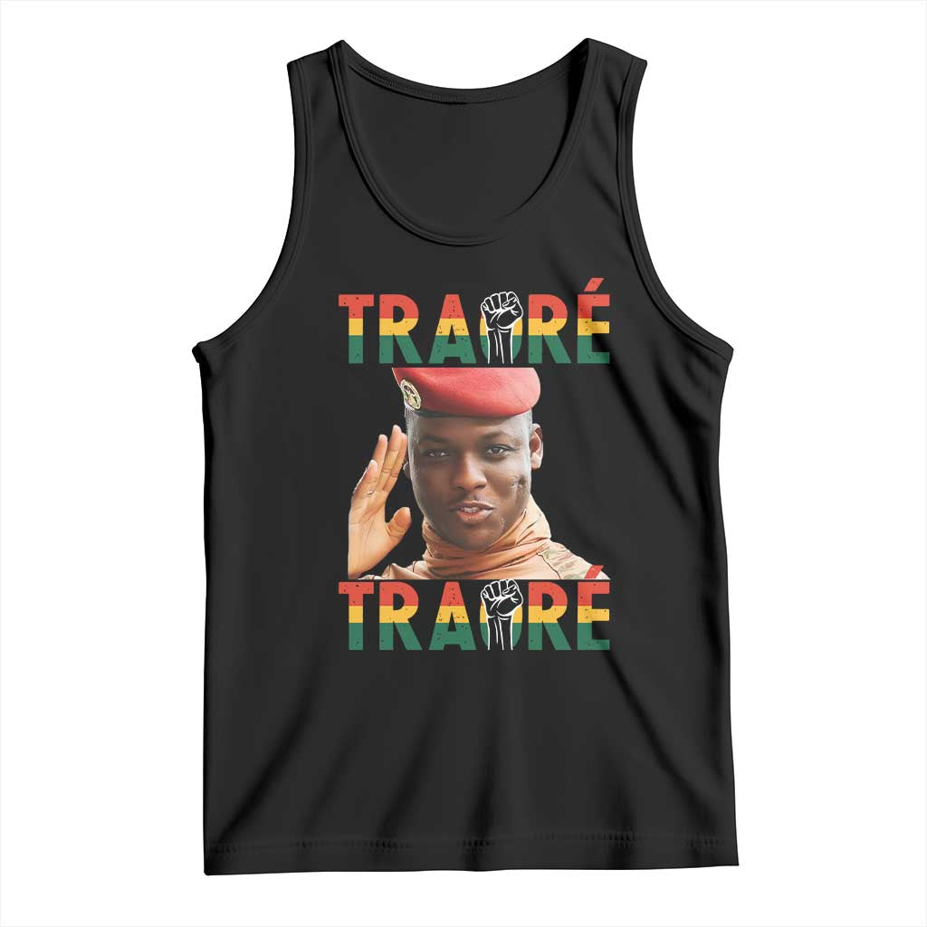 Traoré 2025 Tank Top African President Burkina Faso