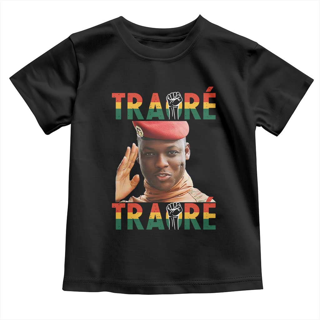 Traoré 2025 Toddler T Shirt African President Burkina Faso