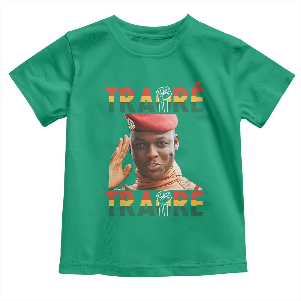 Traoré 2025 Toddler T Shirt African President Burkina Faso