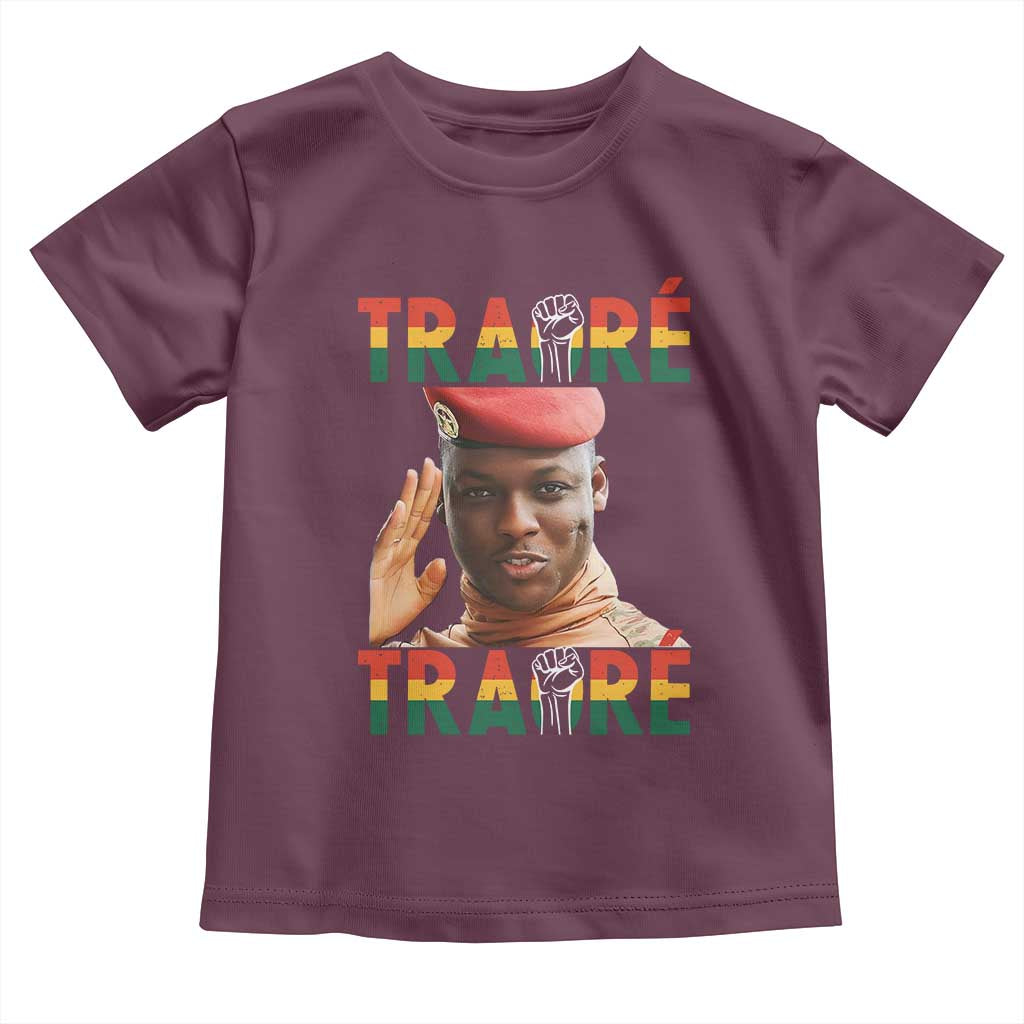 Traoré 2025 Toddler T Shirt African President Burkina Faso