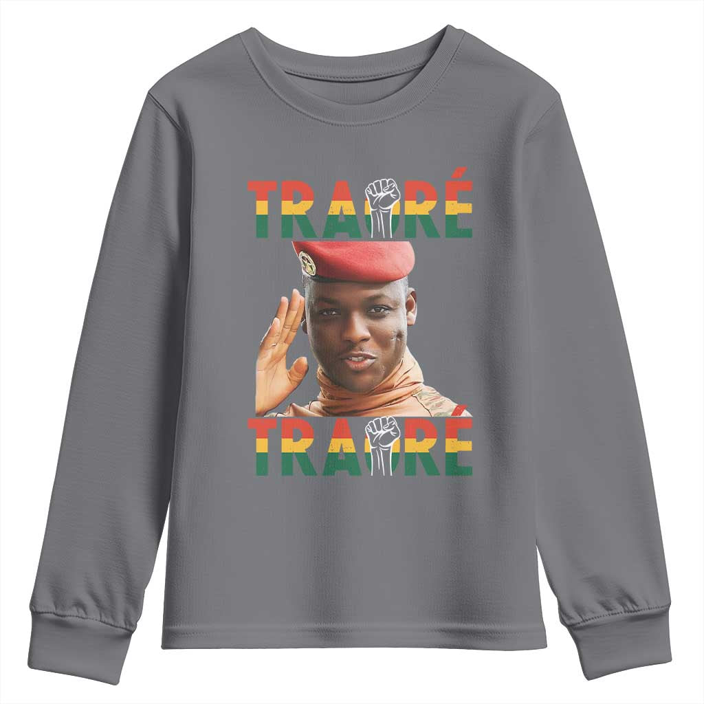 Traoré 2025 Youth Sweatshirt African President Burkina Faso