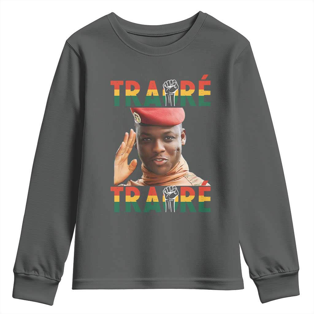 Traoré 2025 Youth Sweatshirt African President Burkina Faso