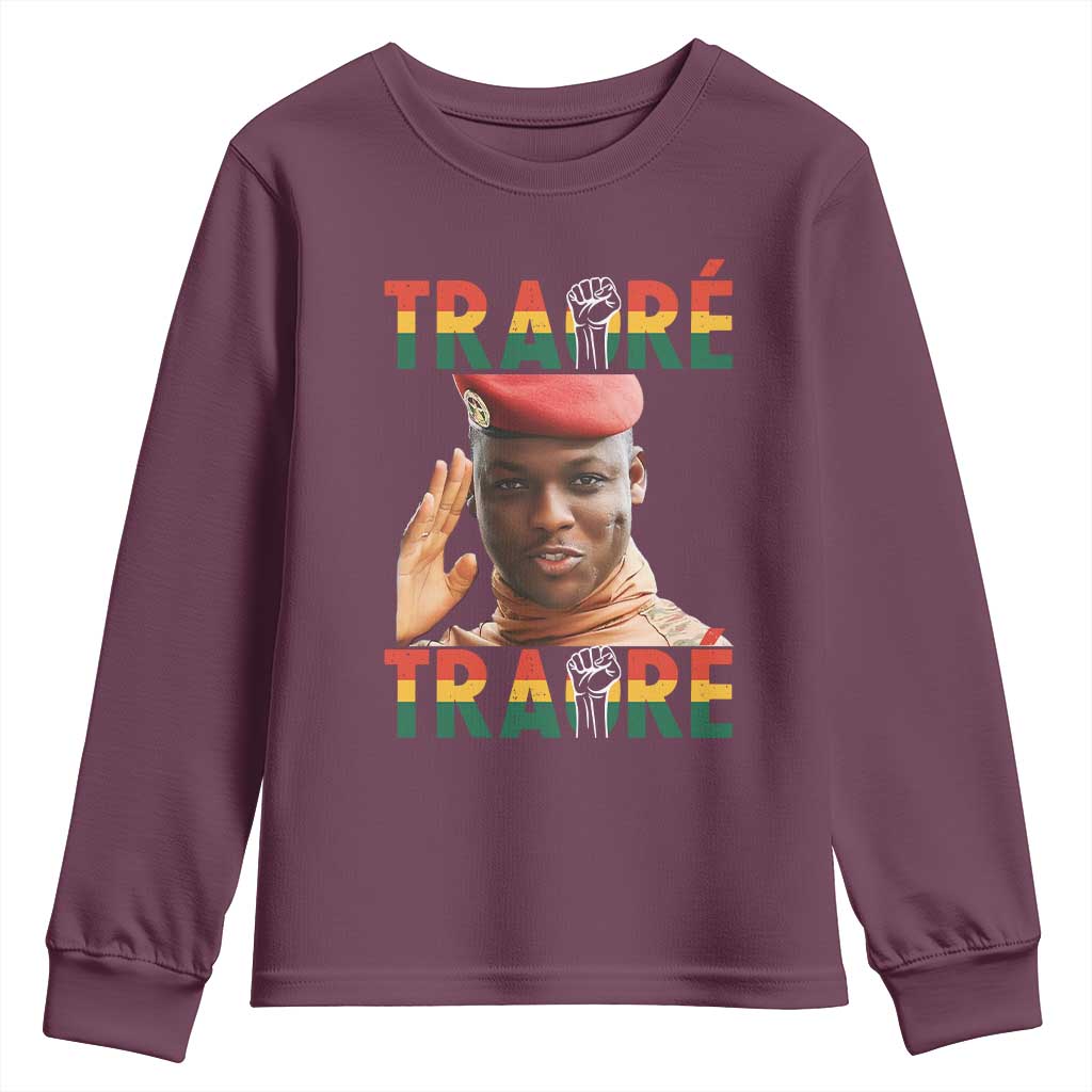 Traoré 2025 Youth Sweatshirt African President Burkina Faso