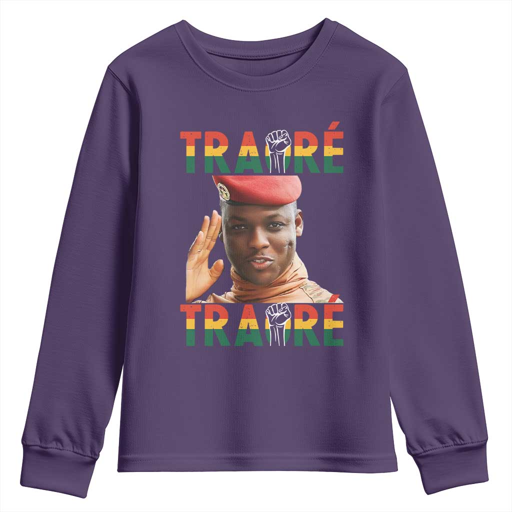 Traoré 2025 Youth Sweatshirt African President Burkina Faso