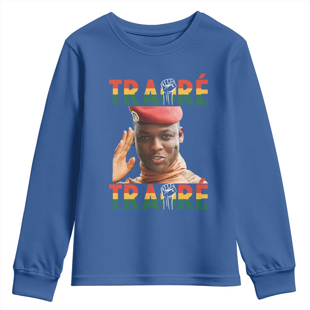 Traoré 2025 Youth Sweatshirt African President Burkina Faso