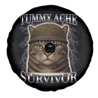 Funny Cat Meme Humor Spare Tire Cover Tummy Ache Survivor Lightning Cats Parody