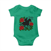 Vintage Jockey and Roses Horse Racing Graphic Baby Onesie Classic Derby Day Fan