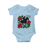 Vintage Jockey and Roses Horse Racing Graphic Baby Onesie Classic Derby Day Fan