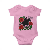 Vintage Jockey and Roses Horse Racing Graphic Baby Onesie Classic Derby Day Fan