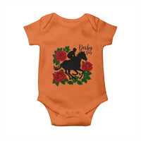 Vintage Jockey and Roses Horse Racing Graphic Baby Onesie Classic Derby Day Fan