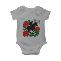 Vintage Jockey and Roses Horse Racing Graphic Baby Onesie Classic Derby Day Fan