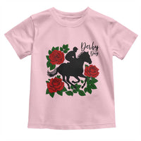 Vintage Jockey and Roses Horse Racing Graphic Toddler T Shirt Classic Derby Day Fan