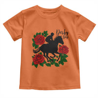 Vintage Jockey and Roses Horse Racing Graphic Toddler T Shirt Classic Derby Day Fan