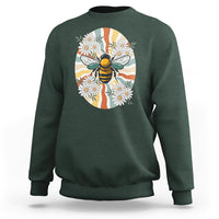 Vintage Bee Daisy Flowers Retro Groovy Sweatshirt - Wonder Print Shop