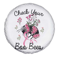 Breast Cancer Awareness Spare Tire Cover Check Your Boo Bees Pink Ribbon Support Squad