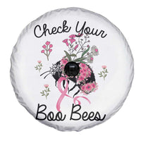 Breast Cancer Awareness Spare Tire Cover Check Your Boo Bees Pink Ribbon Support Squad