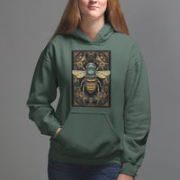 Dark Academia Spiritual Bumble Bee Tarot Card Hoodie - Wonder Print Shop