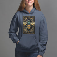 Dark Academia Spiritual Bumble Bee Tarot Card Hoodie - Wonder Print Shop